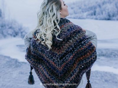 crochet Dahlia Shawl free pattern
