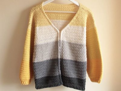 crochet Gap Year Cardigan free pattern