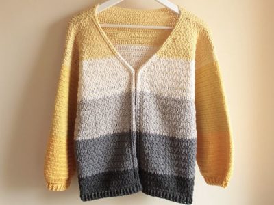 crochet Gap Year Cardigan free pattern