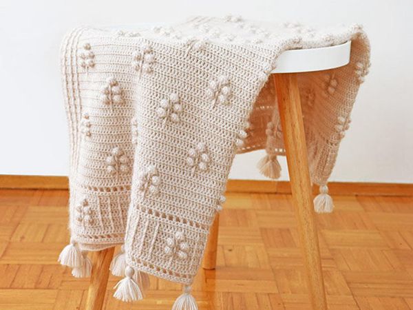 crochet Into the Woods Blanket easy pattern