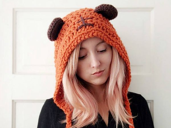 crochet Star Bear Hat easy pattern