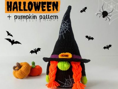 Halloween Crochet Gnome easy patern