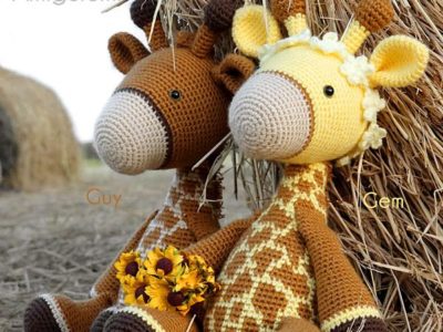 crochet Gem Guy Giraffe Amigurumi free pattern