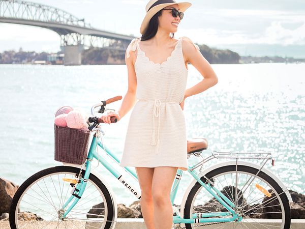 crochet Seascape Scallop Dress free pattern