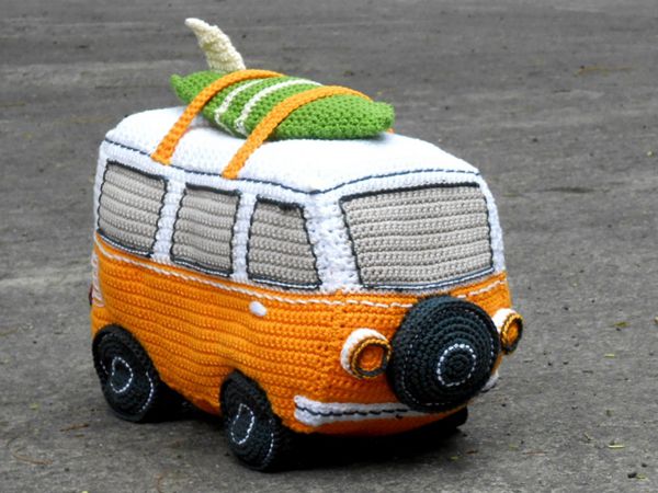 crochet Surf Van Amigurumi easy pattern