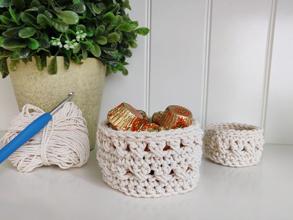 crochet Waterfront Trinket Basket free pattern