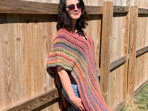 crochet Autumn Bliss Poncho free pattern