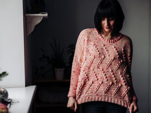 crochet Ceresia Sweater easy pattern