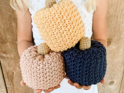 crochet Farmhouse Pumpkin free pattern