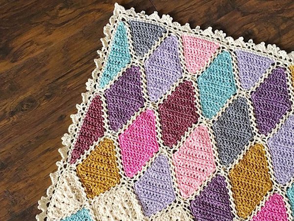 crochet GEMMA CROCHET BLANKET PATTERN easy pattern