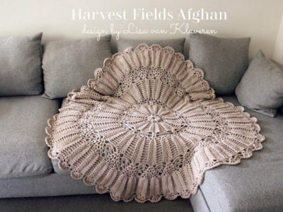 crochet Harvest Fields Afghan easy pattern