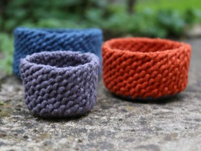 crochet Lobster Tail Baskets free pattern