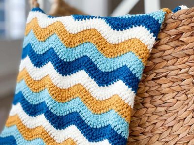 crochet Ocean Waves Blanket free pattern