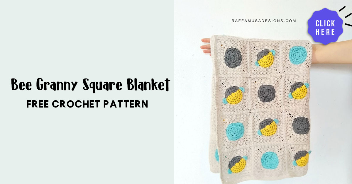 Bee Granny Square Blanket Share a Pattern