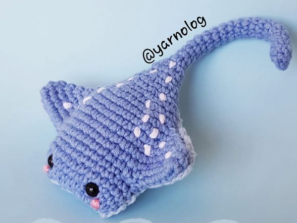 crochet Cute Stingray Fish free pattern