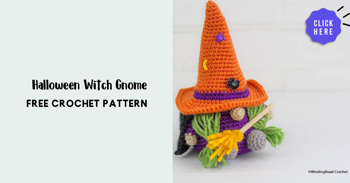 Halloween Witch Gnome Share a Pattern