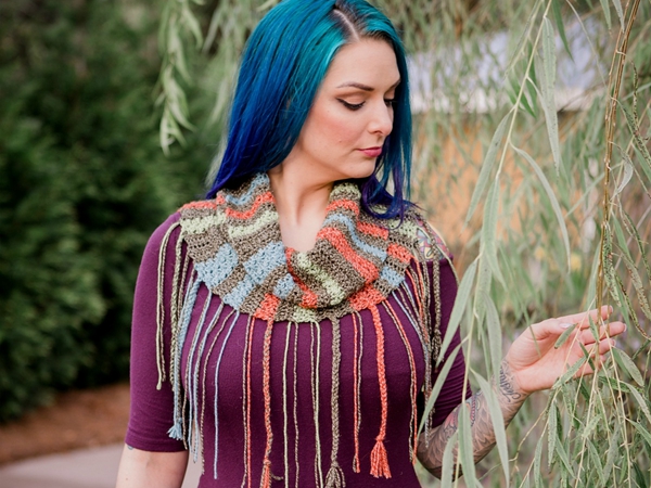 crochet Kindred Cowl free pattern