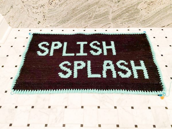 crochet Splish Splash Bath Mat Rug free pattern