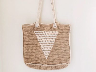 Straw Crochet Tote Bag free pattern