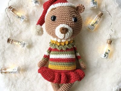 crochet Christmas Bear free pattern
