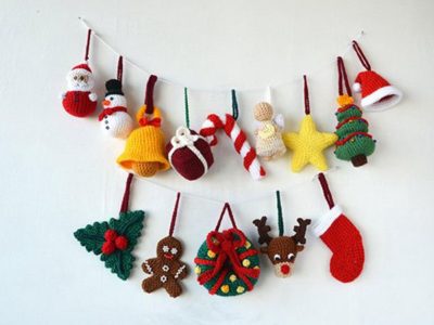 crochet Christmas Tree Decorations easy pattern