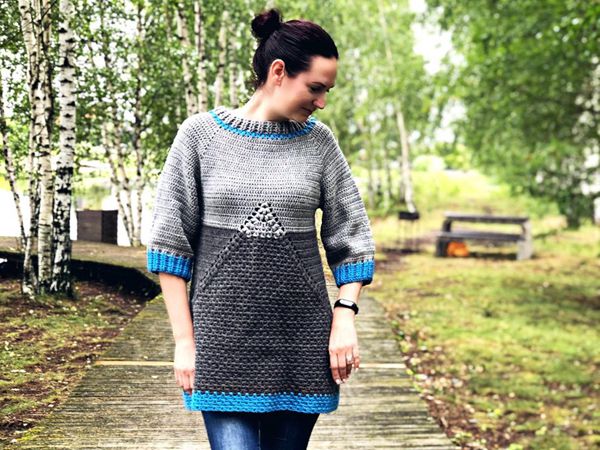 crochet Faraon Sweater easy pattern