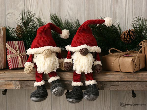crochet Santa Gnome free pattern