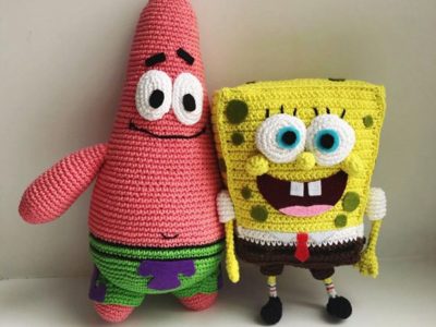 crochet Sponge Bob and Patrick Star easy pattern