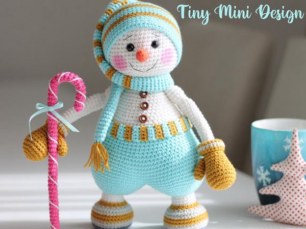 crochet Sweet Snowman easy pattern