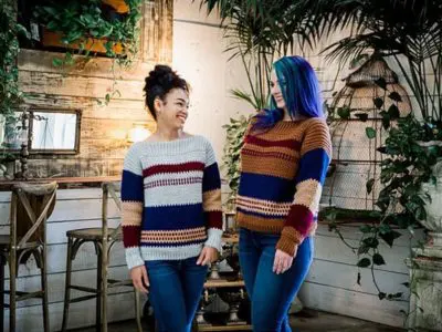 GINGERSNAP CROCHET PULLOVER SWEATER free pattern