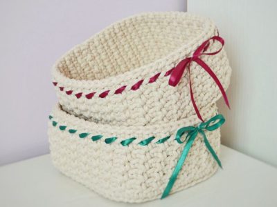 crochet Basket Candy free pattern
