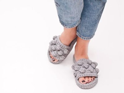 crochet Bubble Slippers easy pattern