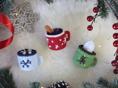 crochet Hot Chocolate Mug free pattern
