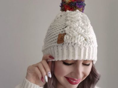 crochet Lees Cabled Beanie free pattern