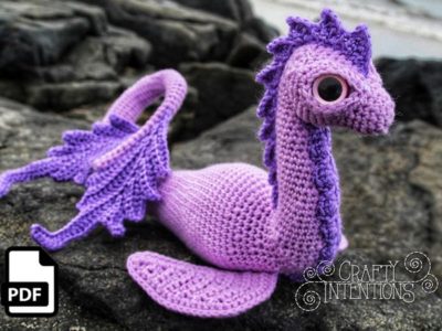 crochet Sea Dinosaur Amigurumi easy pattern