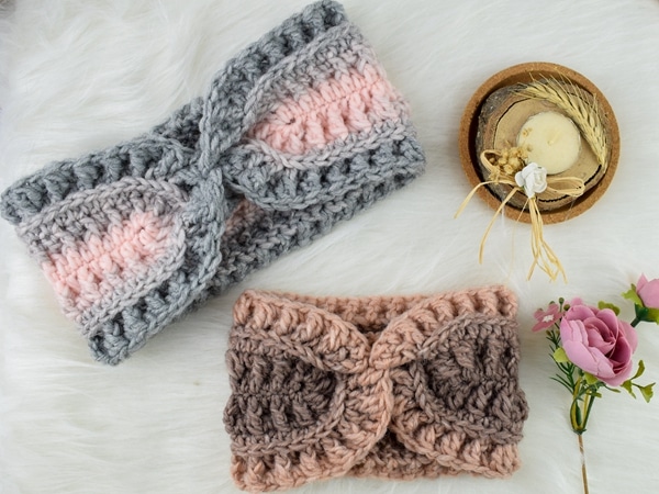 crochet Alpine headband free pattern