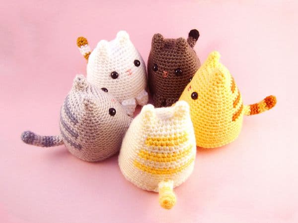 crochet Dumpling Kitty free pattern