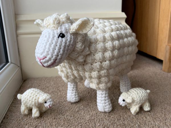 crochet Sheep With Lambs easy pattern