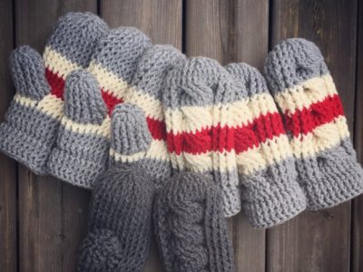 crochet True North Cabled Mittens easy pattern