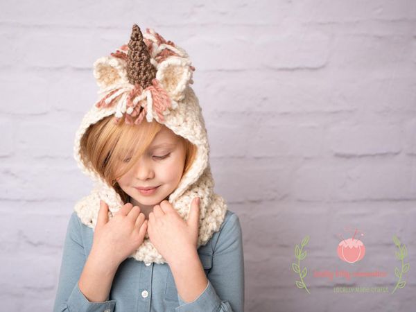 crochet Unicorn Cowl easy pattern