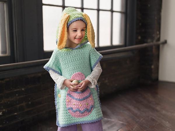 Crochet Bunny Poncho Pattern Boys And Girls
