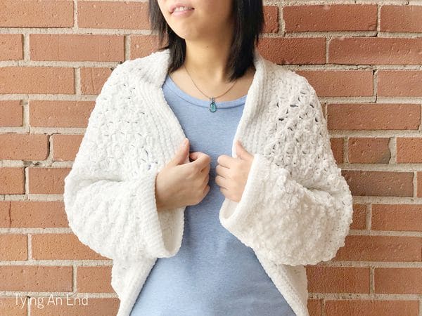 crochet C2C Cocoon Shrug free pattern