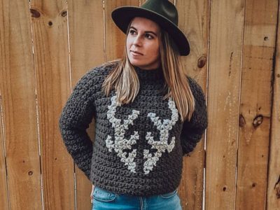 crochet Deer Park Pullover easy pattern