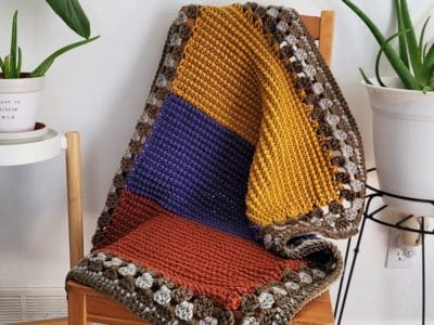 crochet Huckleberry Baby Blanket free pattern