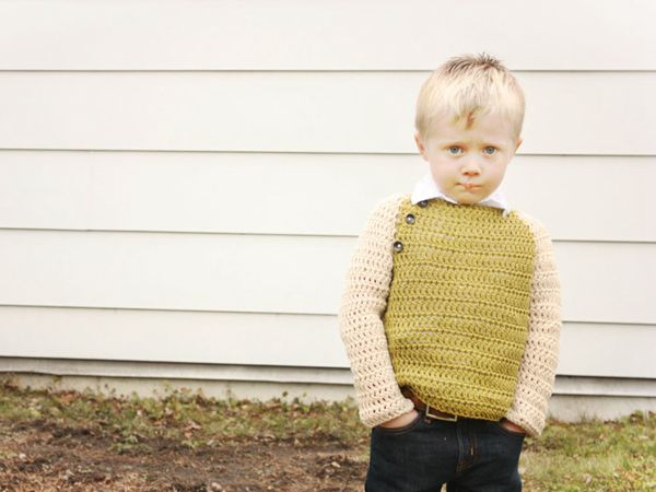 crochet Olive Sweater easy pattern