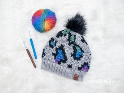 crochet Simply Wild Beanie free pattern