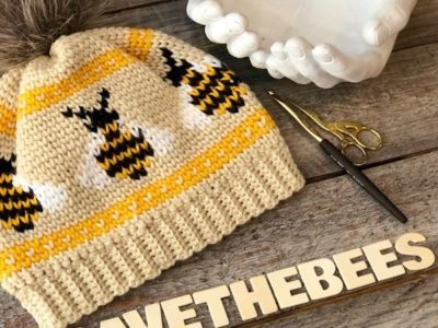 crochet The Bumble Bee-nie Hat easy pattern