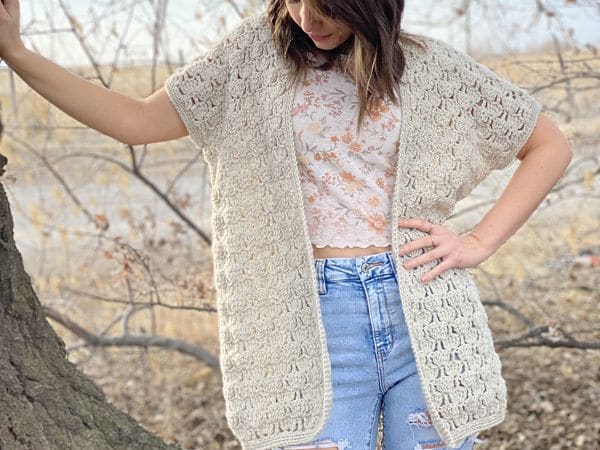 crochet Wild Bloom Cardigan free pattern