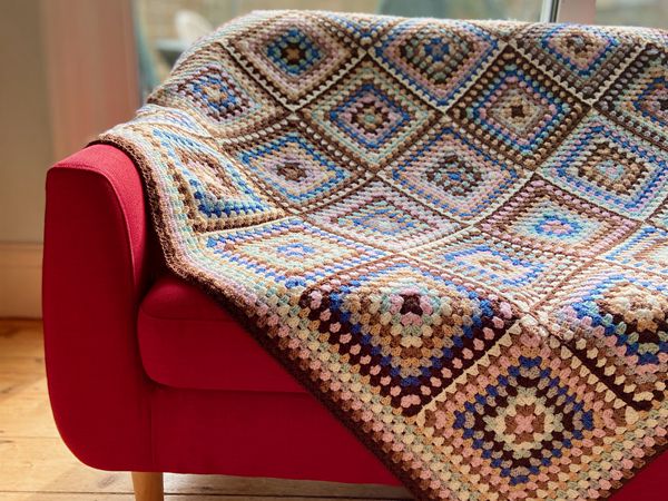 crochet Coffee Time Throw free pattern