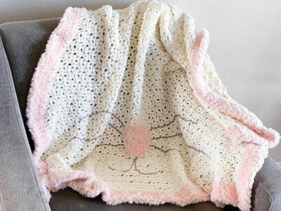 crochet Easter Bunnys Blanket free pattern